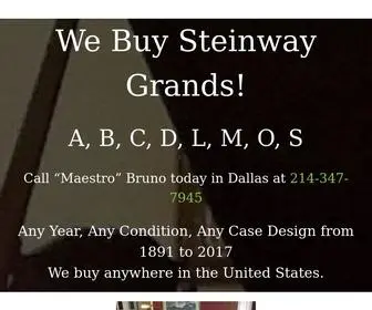 Pianopartnersllc.com(We Buy Steinway Grands) Screenshot