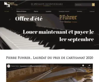 Pianos-Service.ch(Pianos-Service P.Fuhrer S.A) Screenshot