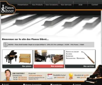 Pianos-Sibret.be(Piano Erpent (Namur)) Screenshot