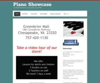 Pianoshowcaseva.com(Piano Showcase) Screenshot