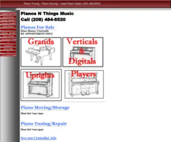 Pianosnthings.com(Boise Piano Moving) Screenshot
