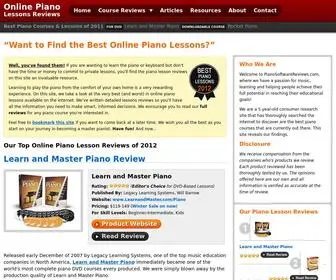 Pianosoftwarereviews.com(Read Reviews of the Best Online Piano Lessons of 2011) Screenshot