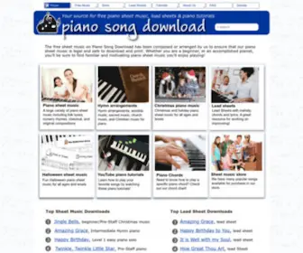 Pianosongdownload.com(Free piano sheet music) Screenshot