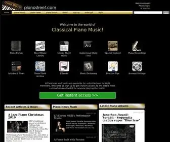 Pianostreet.com(Classical Piano Music) Screenshot