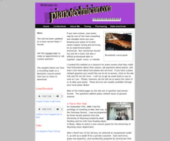 Pianotechnician.com(The Piano Technician Website) Screenshot