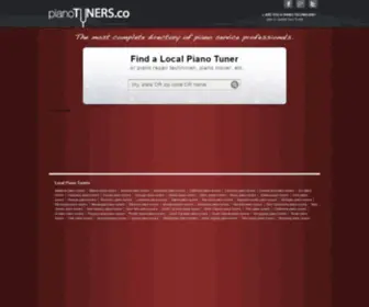 Pianotuners.co(Piano tuners) Screenshot