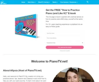 Pianotv.net(Piano TV) Screenshot