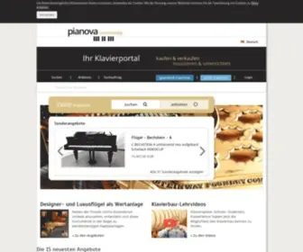 Pianova.com(Pianos & Flügel) Screenshot