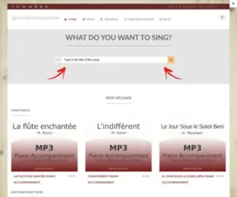 Pianovoiceopera.com(Piano accompaniment mp3) Screenshot