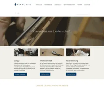 Pianovum.de(PIANOVUM Klaviergalerie Klavierbau Klavierstimmer) Screenshot