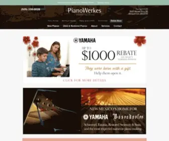 Pianowerkes.com(Albuquerque Piano Store) Screenshot