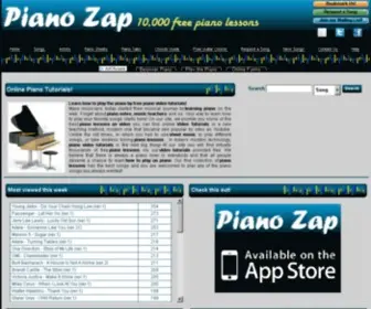 Pianozap.com(Piano lessons) Screenshot