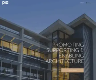 Pia.org.za(Pretoria Institute for Architecture) Screenshot