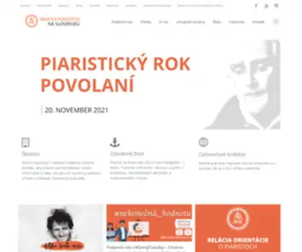 Piaristi.sk(Rehoľa piaristov na Slovensku) Screenshot