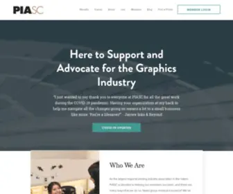 Piasc.org(Helping Graphics Industry Businesses Thrive) Screenshot