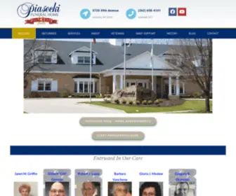 Piasecki-Althaus.com(Kenosha Funeral Home) Screenshot