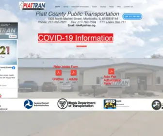 Piattran.org(Providing accessible transportation to the general public) Screenshot