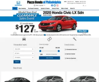 Piazzahondaphiladelphia.com(Piazza Honda of Philadelphia) Screenshot