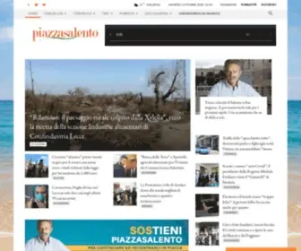 Piazzasalento.it(Notizie e informazioni dai Comuni del sud Salento Piazzasalento) Screenshot