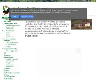 Piazzole.org(Base Scout Piazzole) Screenshot