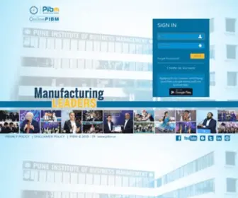 Pibm.net(Pune Institute of Business Management) Screenshot