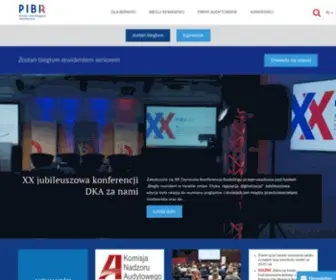 Pibr.org.pl(Polska Izba Biegłych Rewidentów) Screenshot