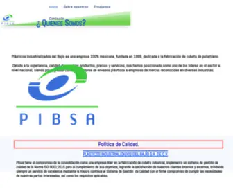 Pibsa.com.mx(Distribuidora de cubetas) Screenshot