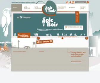 Pic-Bois.com(PICBOIS-Fabricant de signalétique touristique & mobiliers urbains) Screenshot