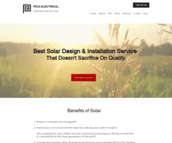 Picaelectrical.com.au(Solar Installations) Screenshot