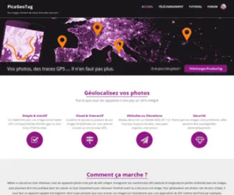 Picageotag.com(Vos images méritent de savoir d'où elles viennent …) Screenshot