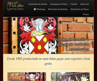 Picapauentalhes.com.br(Pica-pau Entalhes) Screenshot