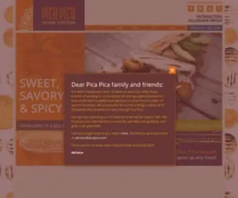 PicaPica.com(Pica Pica's signature dish) Screenshot