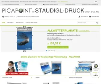 Picapoint.de(Online Druckerei PICAPOINT) Screenshot