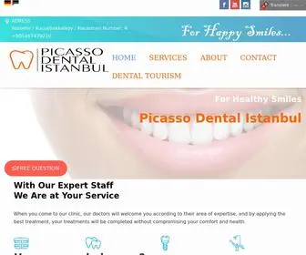 Picassodentalistanbul.com(Picasso Dental Hospital) Screenshot