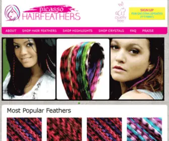 Picassohairfeathers.com(Hair Feathers) Screenshot