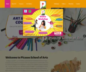 Picassoschoolofarts.com(Picasso School of Arts) Screenshot