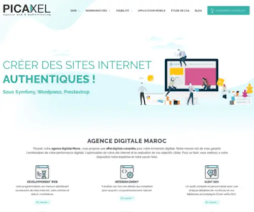 Picaxel.com(Agence web au Maroc) Screenshot