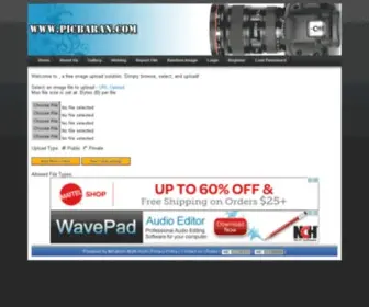 Picbaran.com(Picbaran, a free image upload solution) Screenshot