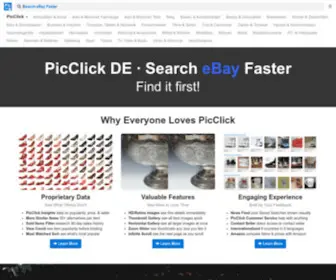 Picclick.de(Suchen Sie auf eBay schneller) Screenshot