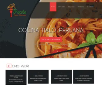 Piccolacucinaristorante.com(Cucina Italo) Screenshot