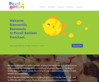 Piccolibambinipreschool.com(Piccoli Bambini Preschool) Screenshot