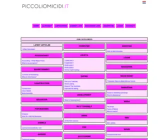 Piccoliomicidi.it(Piccoliomicidi) Screenshot