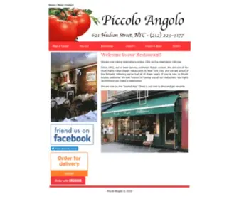 Piccoloangolo.com(The Best Italian Food in NYC) Screenshot