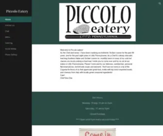 Piccoloeaterylititz.com(Piccolo Eatery) Screenshot