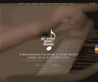 Piccolopianotalents.com(International Junior Piano Competition) Screenshot
