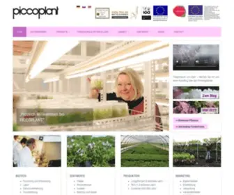 Piccoplant.de(Willkommen bei piccoplant) Screenshot