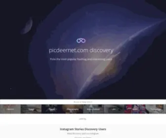 PiCDeernet.com(Instagram Profiles users and Story Viewer) Screenshot