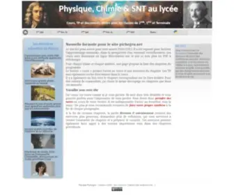 Pichegru.net(Physique-Chimie au Lycée) Screenshot
