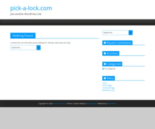 Pick-A-Lock.com(Welcome to) Screenshot