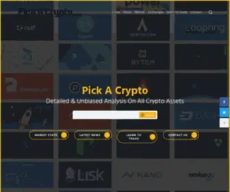 Pickacrypto.com(Pick A Crypto) Screenshot